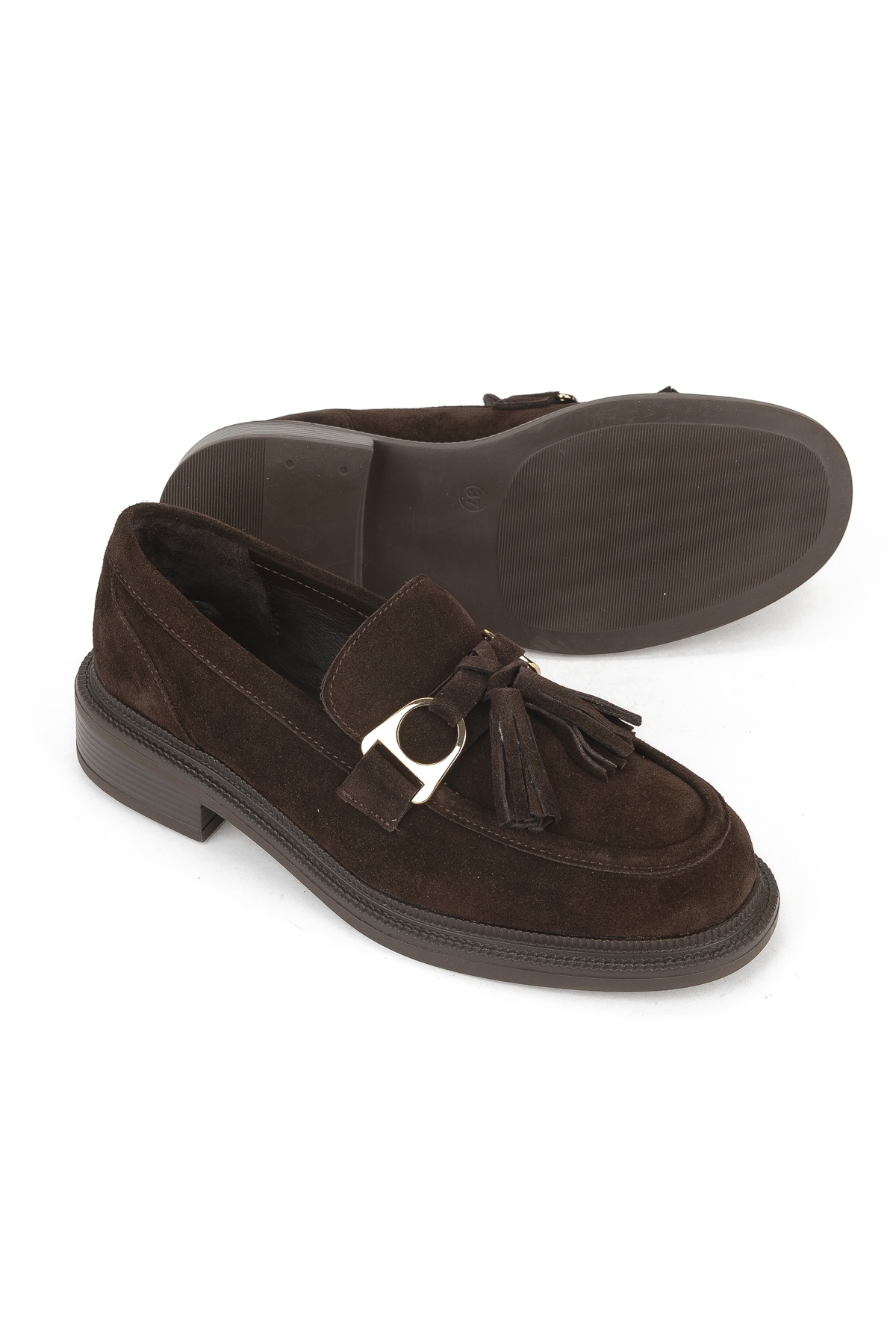 Kadın Hakiki Deri Ayakkabı 153111Z22403 Kahve - Görsel 5