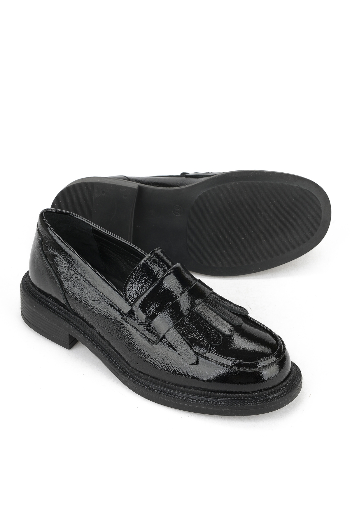 Kadın Hakiki Deri Ayakkabı 153111Z224022 Siyah - Görsel 5