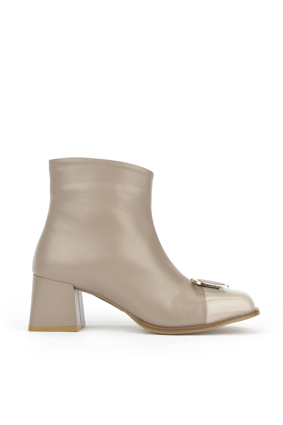 Kadın Hakiki Deri Bot 1531050Z26104557K Vizon - Görsel 2