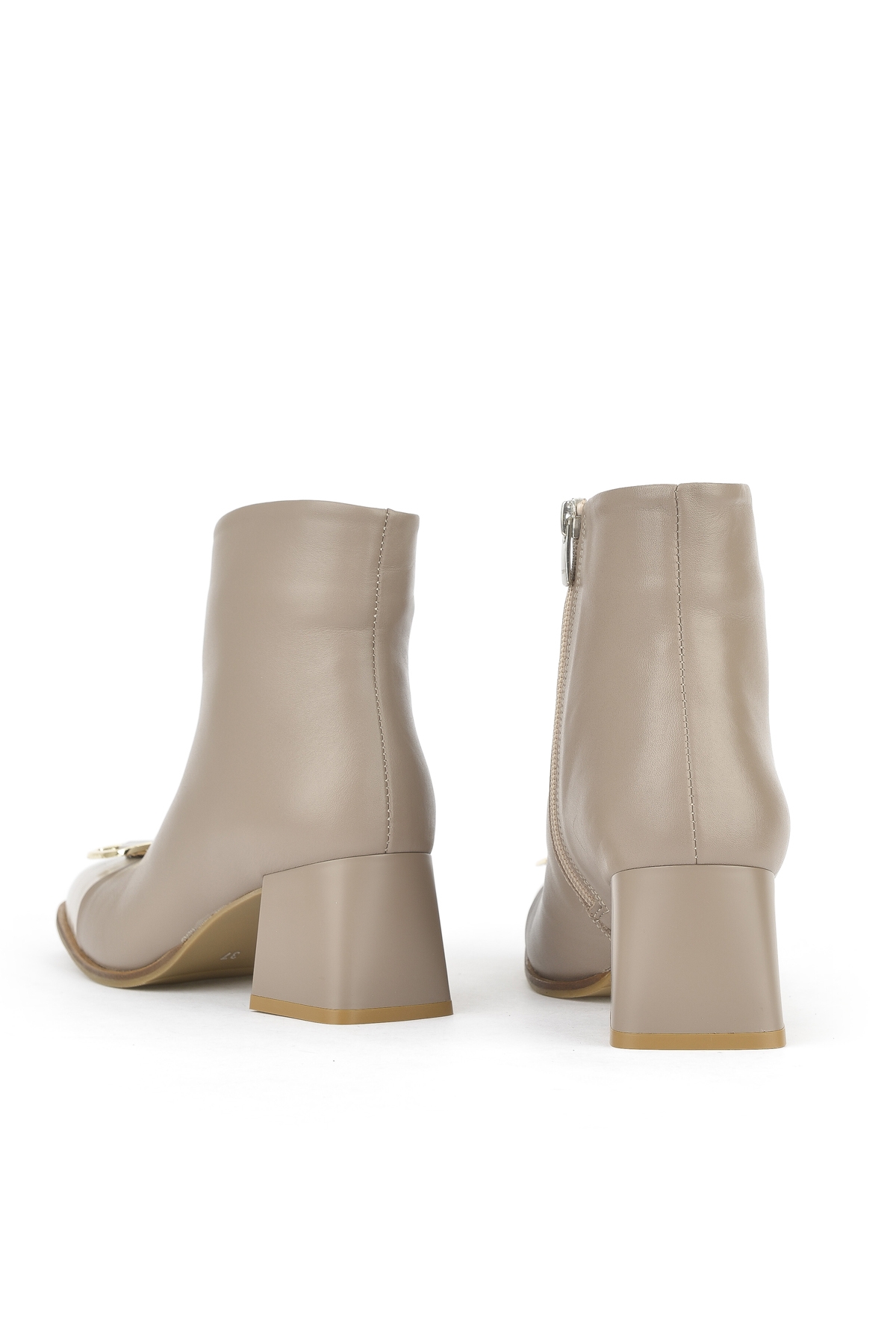 Kadın Hakiki Deri Bot 1531050Z26104557K Vizon - Görsel 4