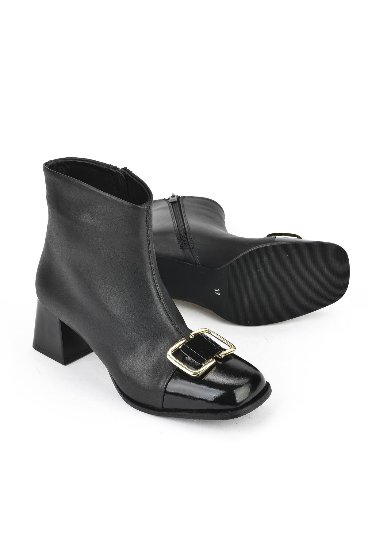 Kadın Hakiki Deri Bot 1531050Z26104557K Siyah - Görsel 5
