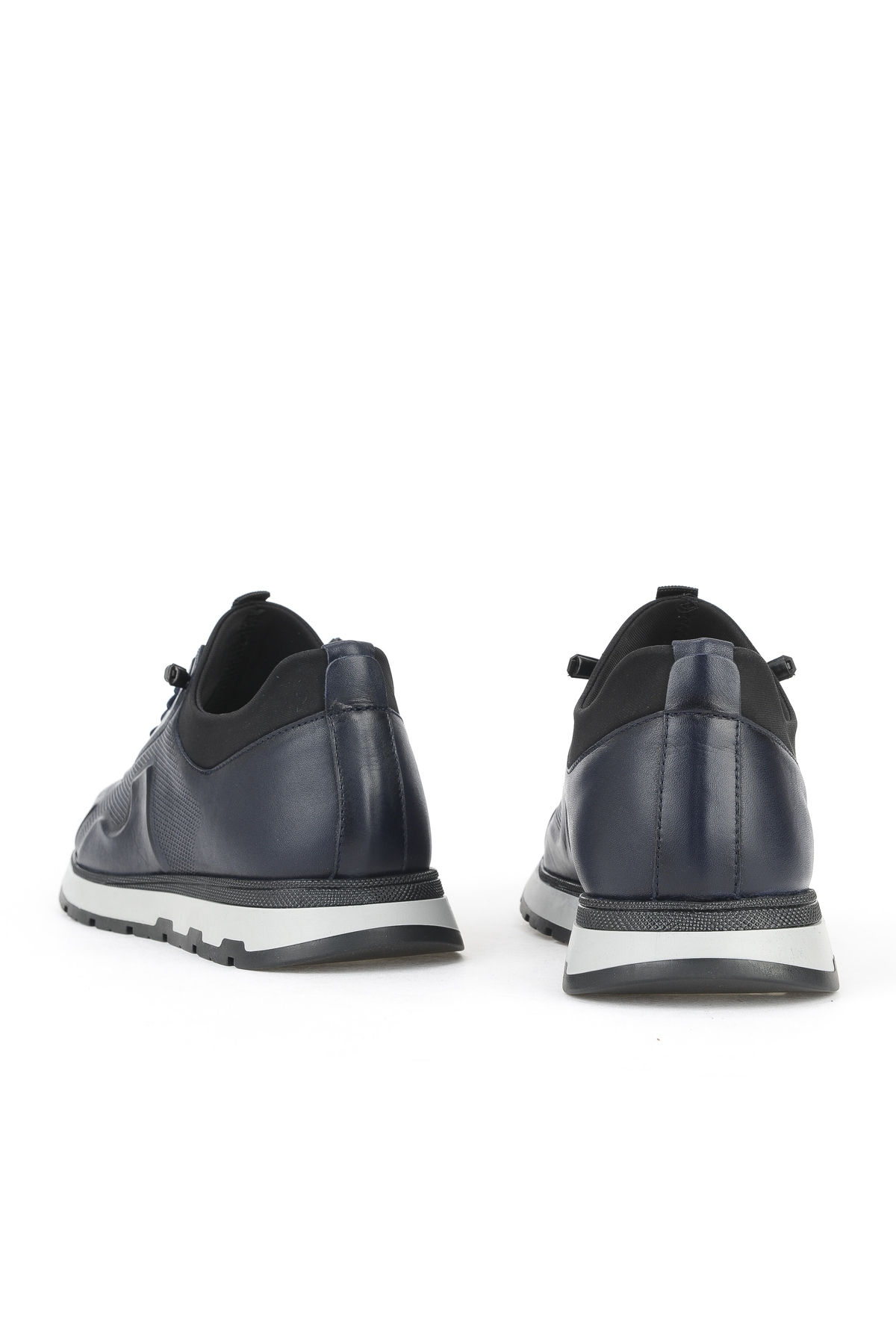 Erkek Hakiki Deri Sneaker 1531037Z2411 Lacivert - Görsel 4