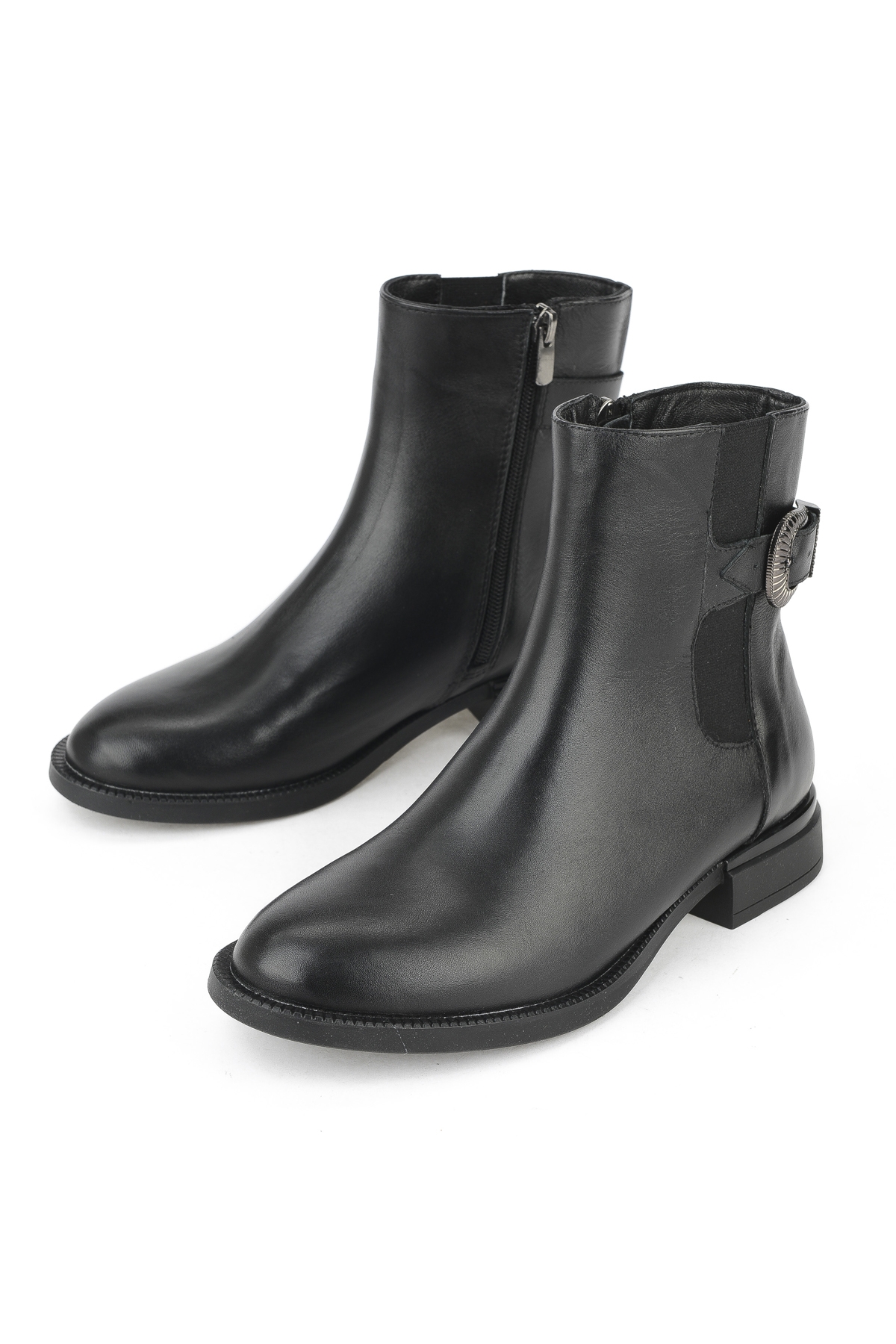 Kadın Hakiki Deri Bot 1531022Z7614 Siyah - Görsel 6