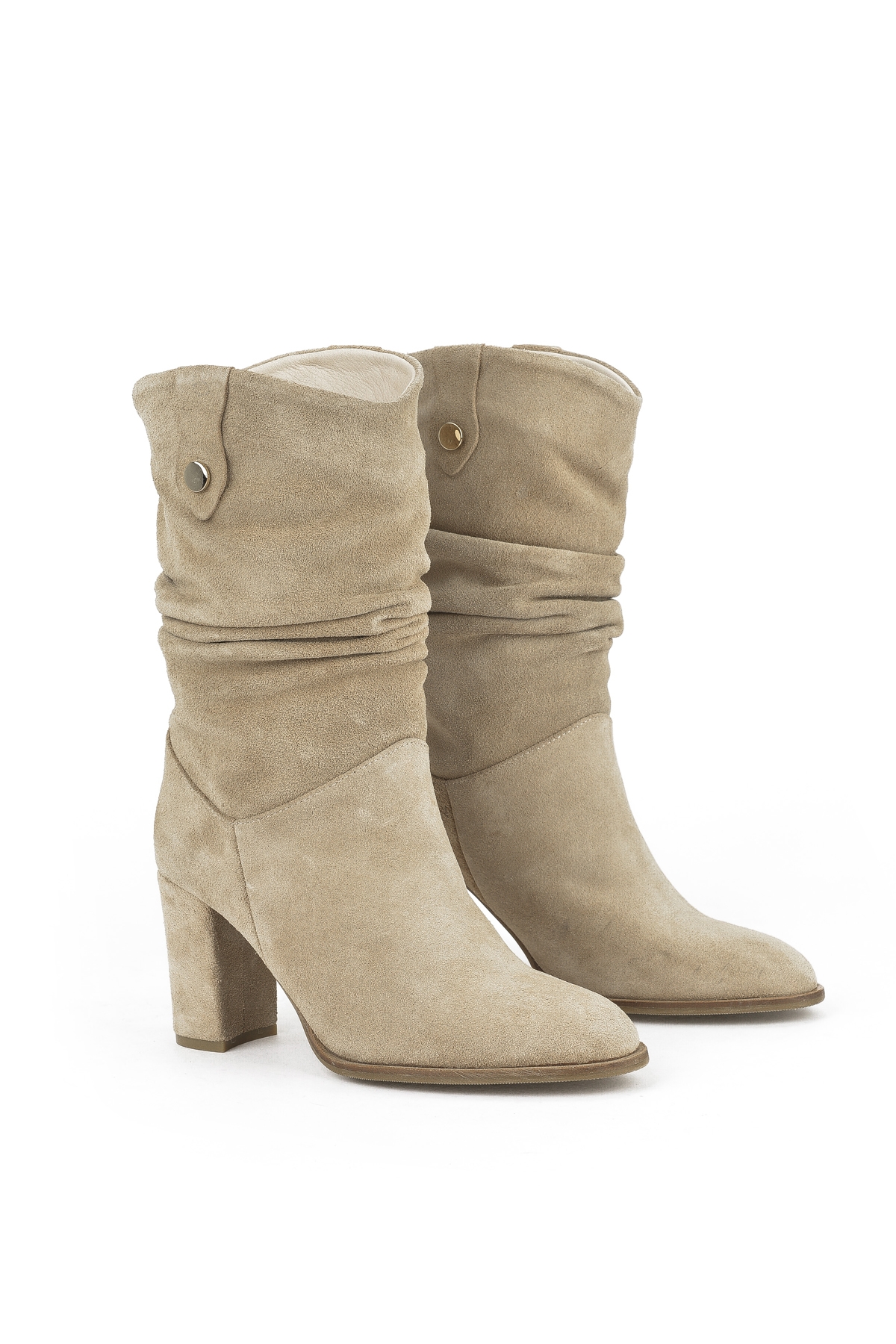 Kadın Hakiki Deri Çizme 1531050Z25100670K Bej - Görsel 3