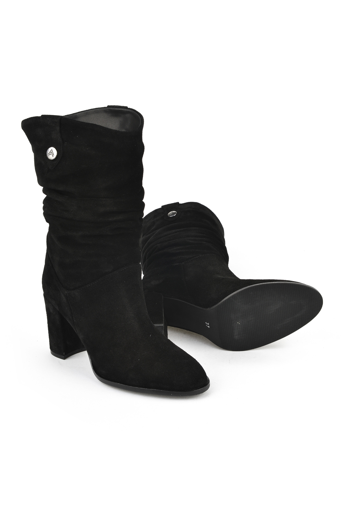 Kadın Hakiki Deri Çizme 1531050Z25100670K Siyah - Görsel 5