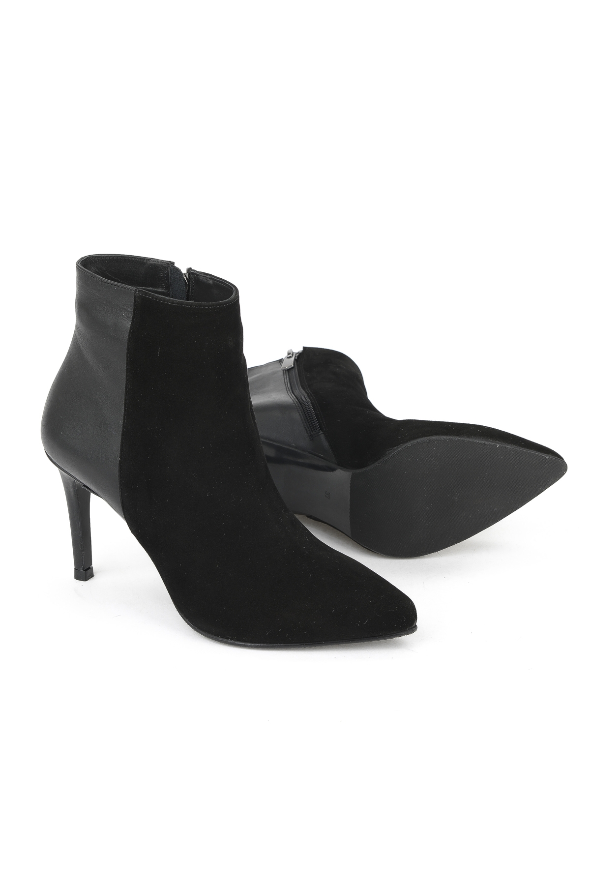 Kadın Hakiki Deri Bot 1531030Z25104 Siyah - Görsel 5