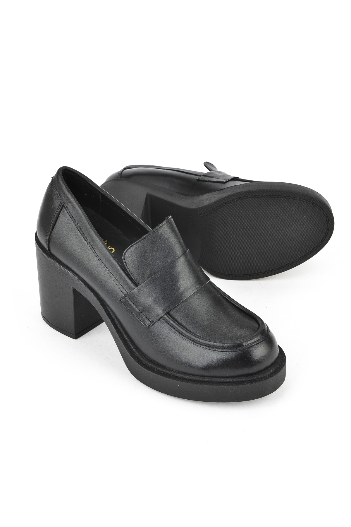 Kadın Hakiki Deri Ayakkabı 1531050Z25101100Y Siyah - Görsel 5