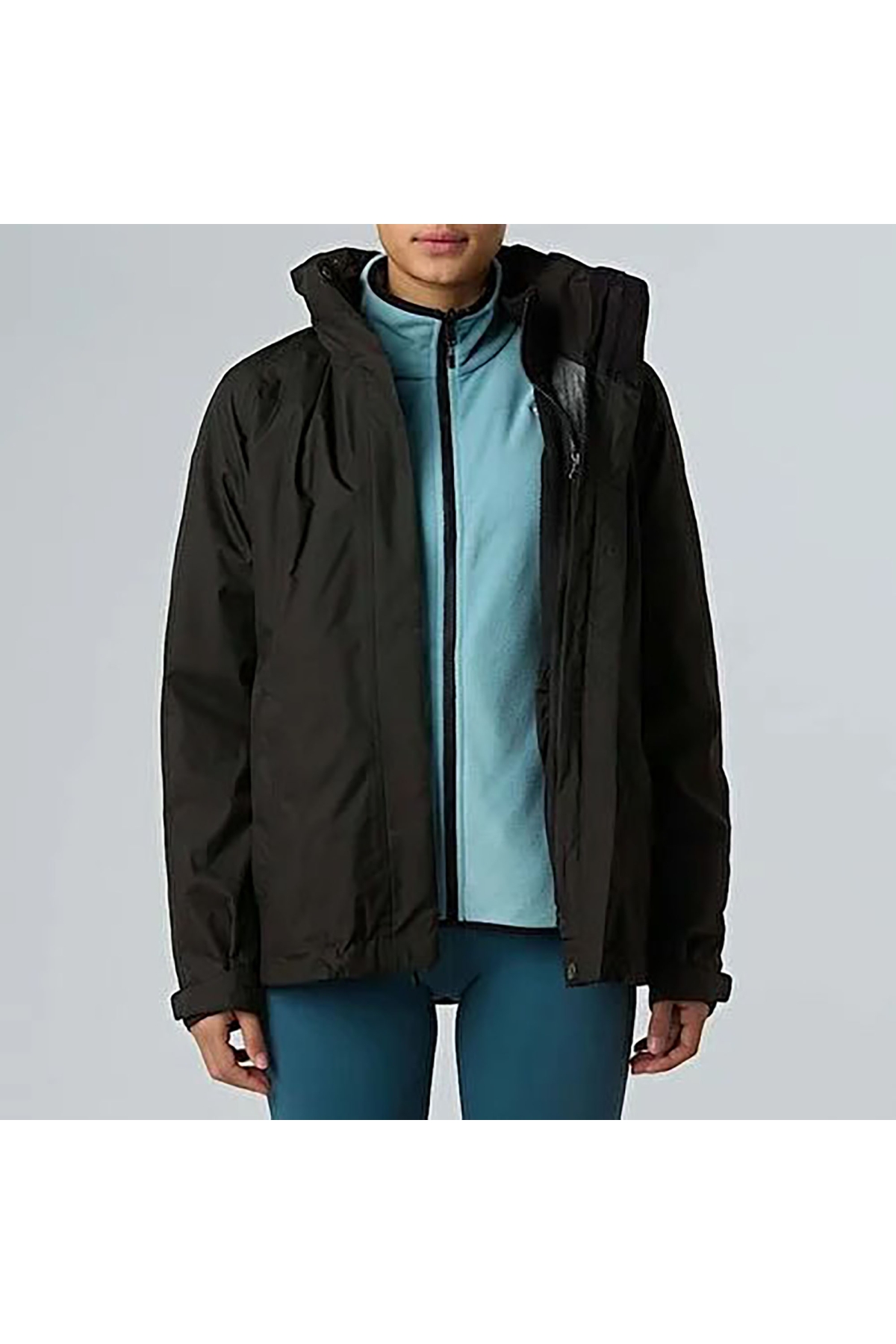 Kadın 3'Ü 1 Arada Kapşonlu Mont Evolve Triclimate Jacket - Eu