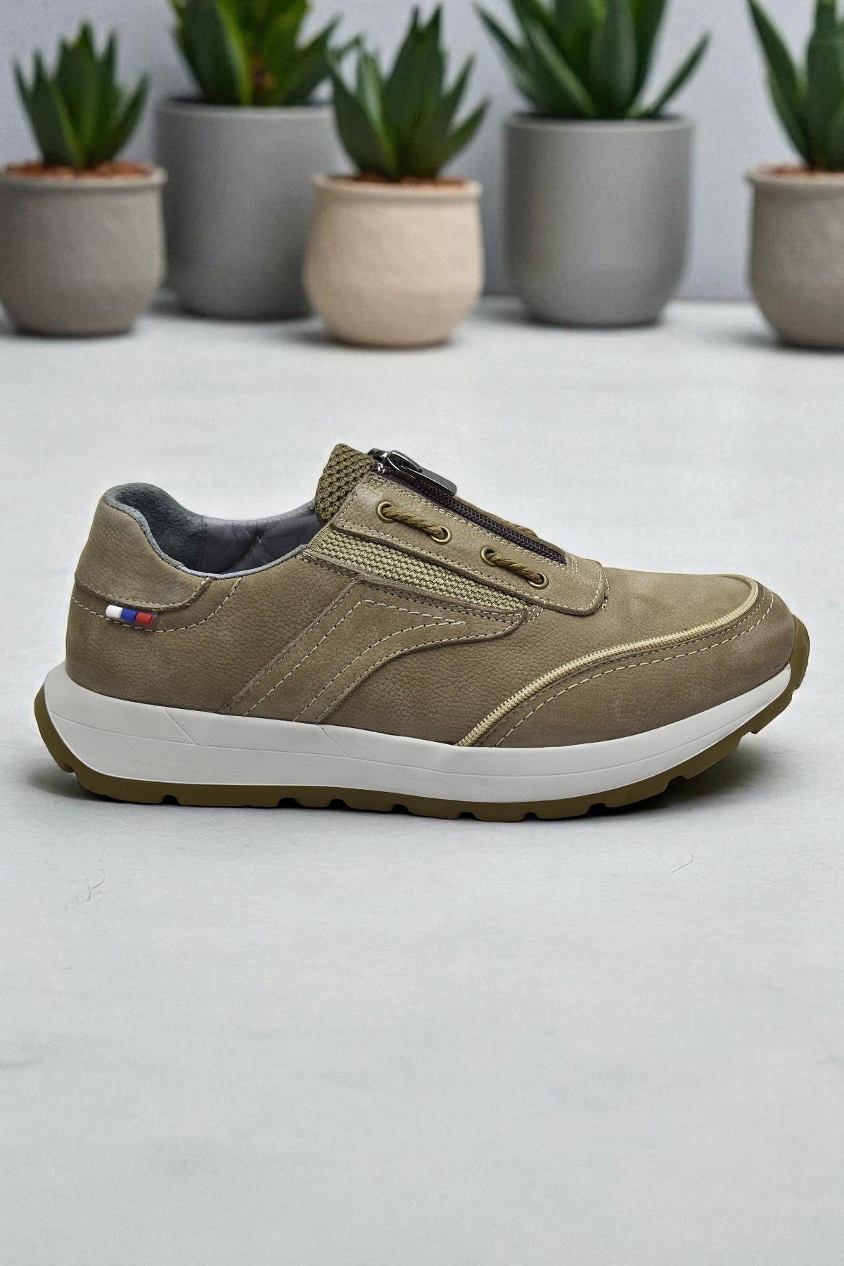 5210 Tam Ortopedik Taban Hakiki Nubuk Deri Erkek Ayakkabı Mevsimlik Erkek Ayakkabı - Görsel 2
