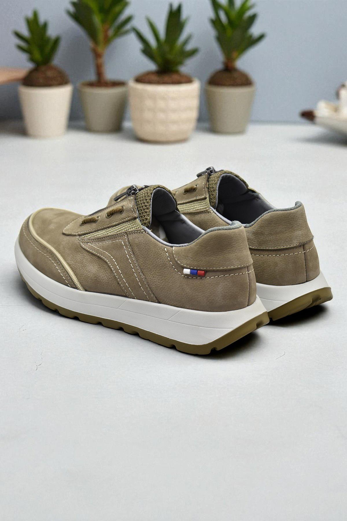 5210 Tam Ortopedik Taban Hakiki Nubuk Deri Erkek Ayakkabı Mevsimlik Erkek Ayakkabı - Görsel 6