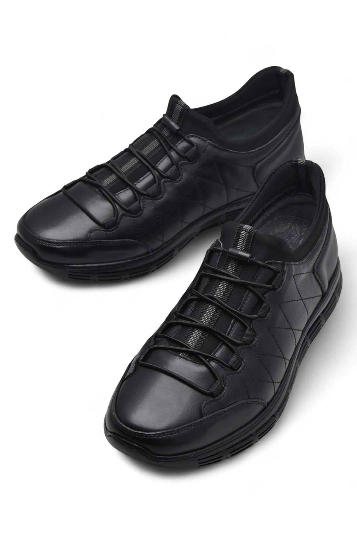 3216 Ortopedik Taban Günlük Hakiki Deri Erkek Ayakkabı Kauçuk Taban Casual Ayakkabı - Görsel 7