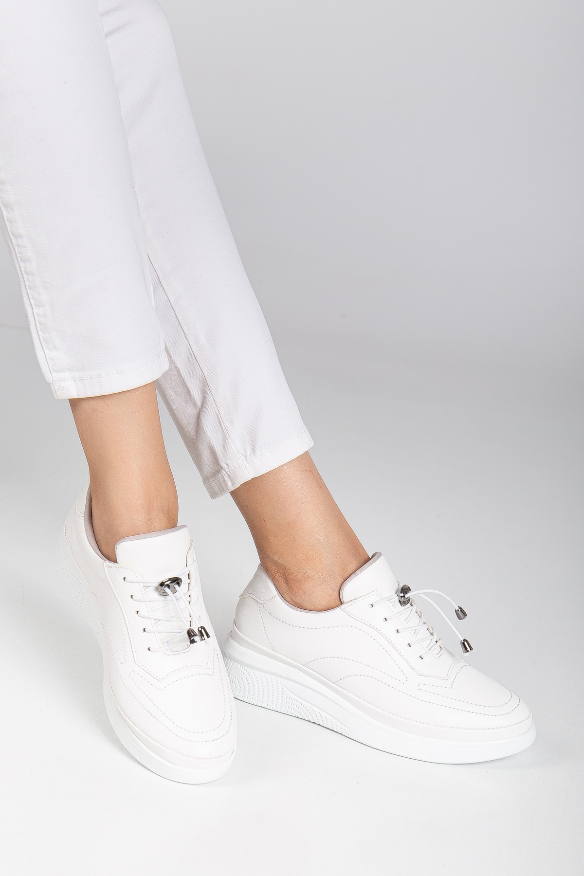 D12221 Günlük Ortopedik Kadın Sneaker Spor Ayakkabı - Görsel 4