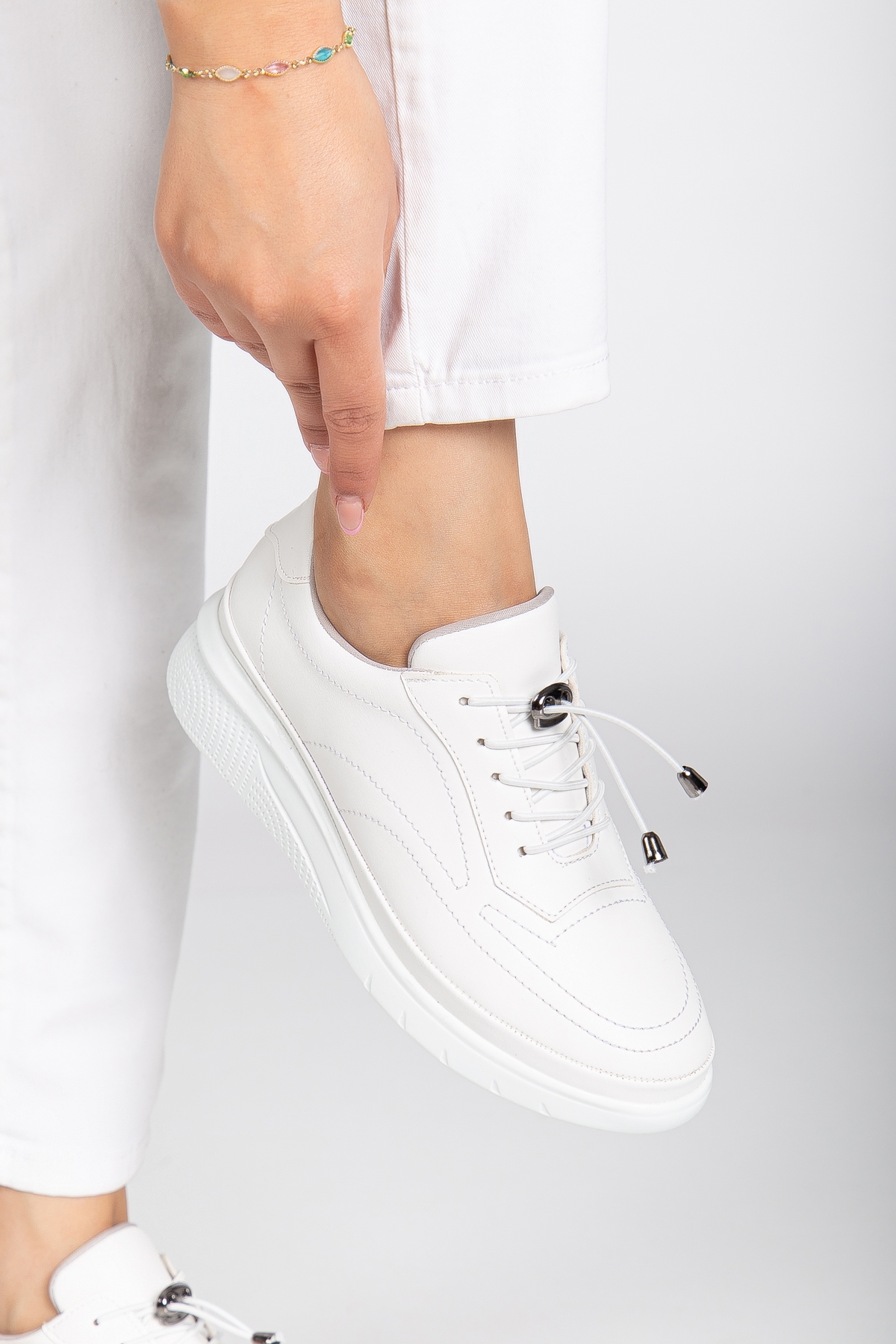 D12221 Günlük Ortopedik Kadın Sneaker Spor Ayakkabı - Görsel 5