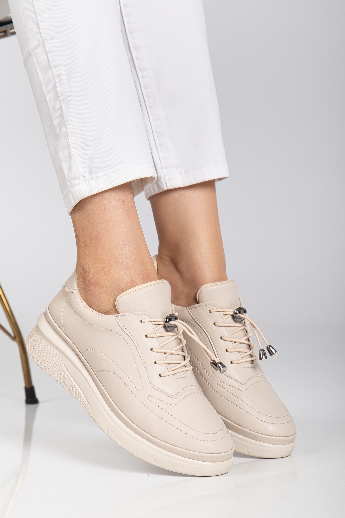 D12221 Günlük Ortopedik Kadın Sneaker Spor Ayakkabı - Görsel 2