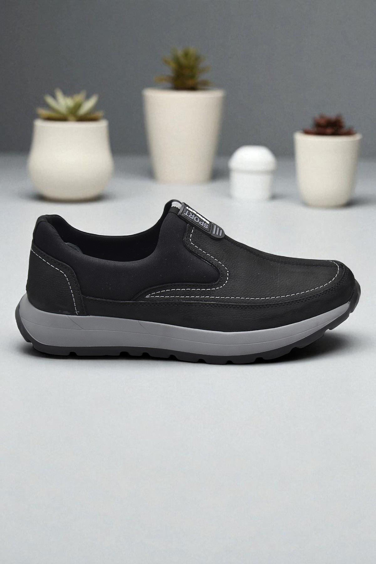 5501 Ortopedik Taban Hakiki Nubuk Deri Erkek Ayakkabı Mevsimlik Kışlık Erkek Ayakkabı - Görsel 2