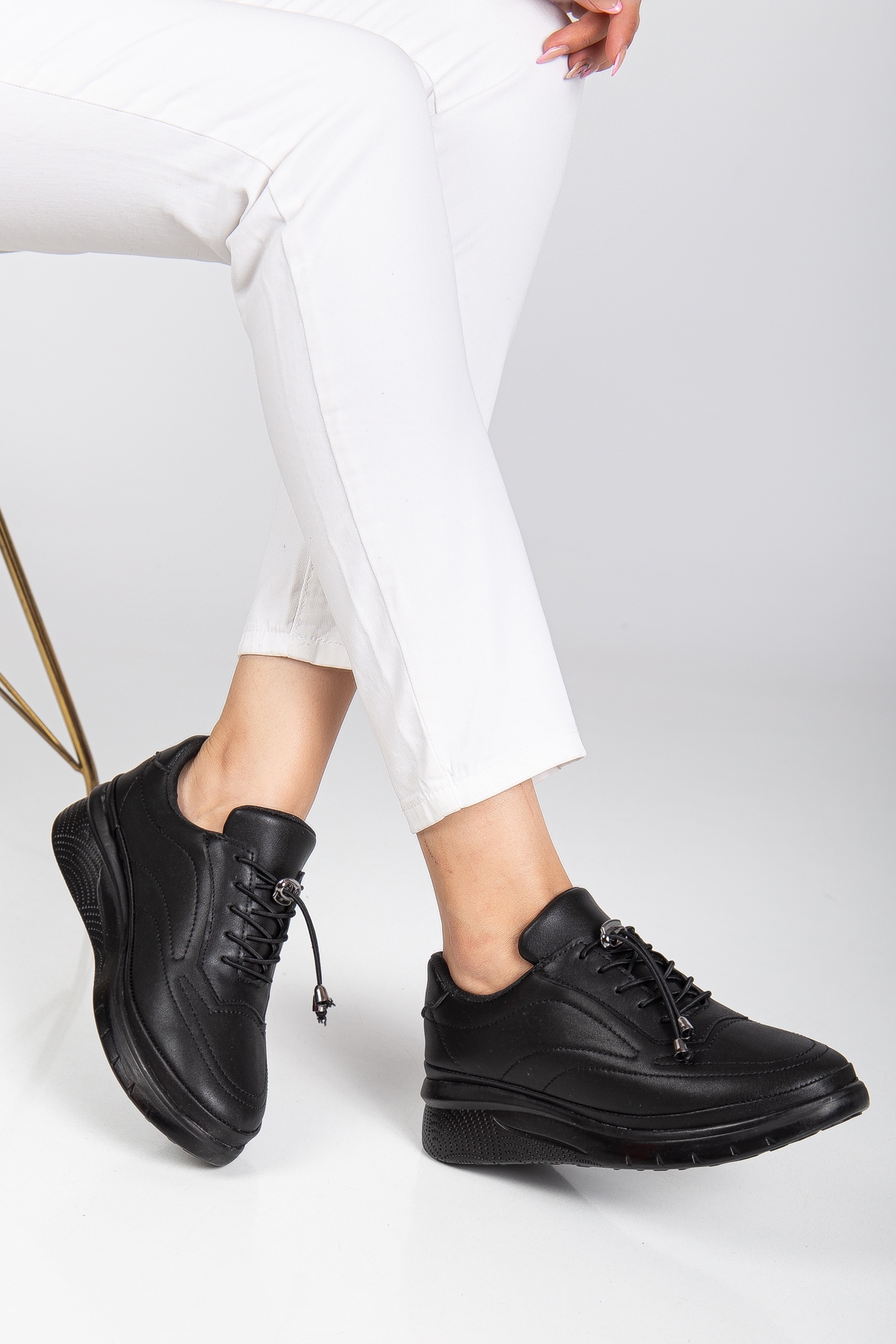 D12221 Günlük Ortopedik Kadın Sneaker Spor Ayakkabı - Görsel 2