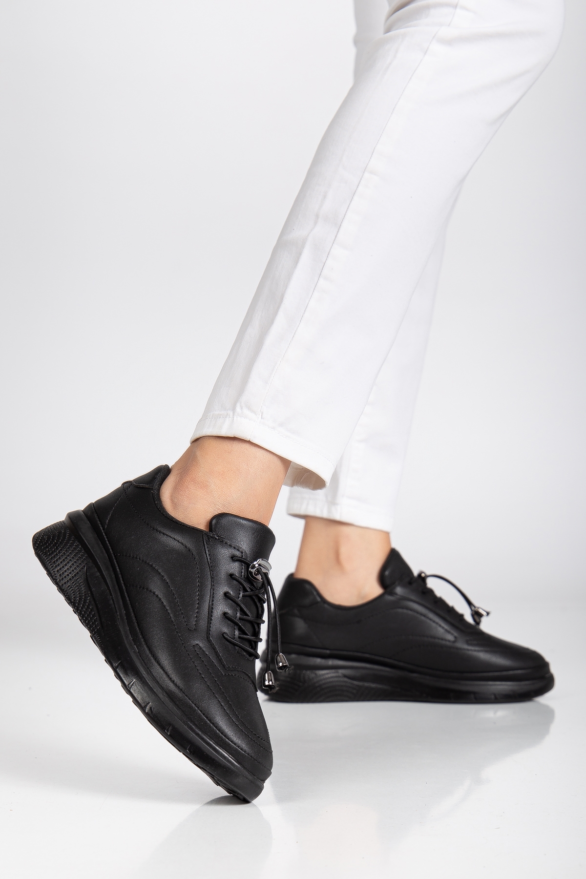 D12221 Günlük Ortopedik Kadın Sneaker Spor Ayakkabı - Görsel 4