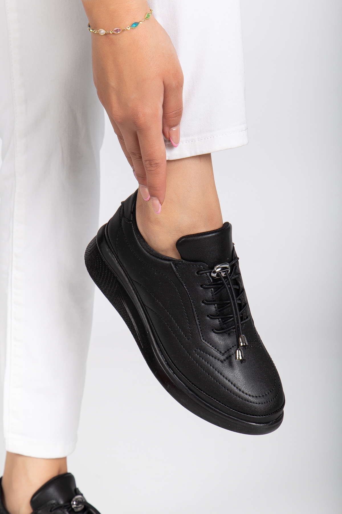 D12221 Günlük Ortopedik Kadın Sneaker Spor Ayakkabı - Görsel 5