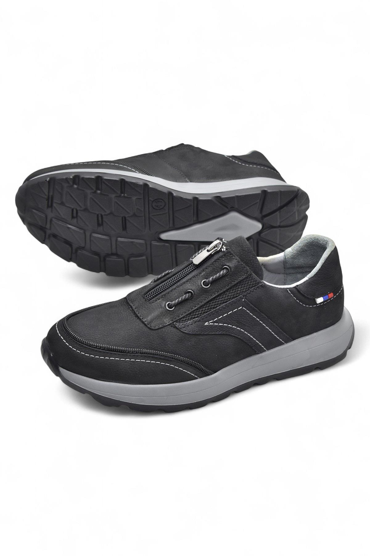 5210 Tam Ortopedik Taban Hakiki Nubuk Deri Erkek Ayakkabı Mevsimlik Erkek Ayakkabı - Görsel 5