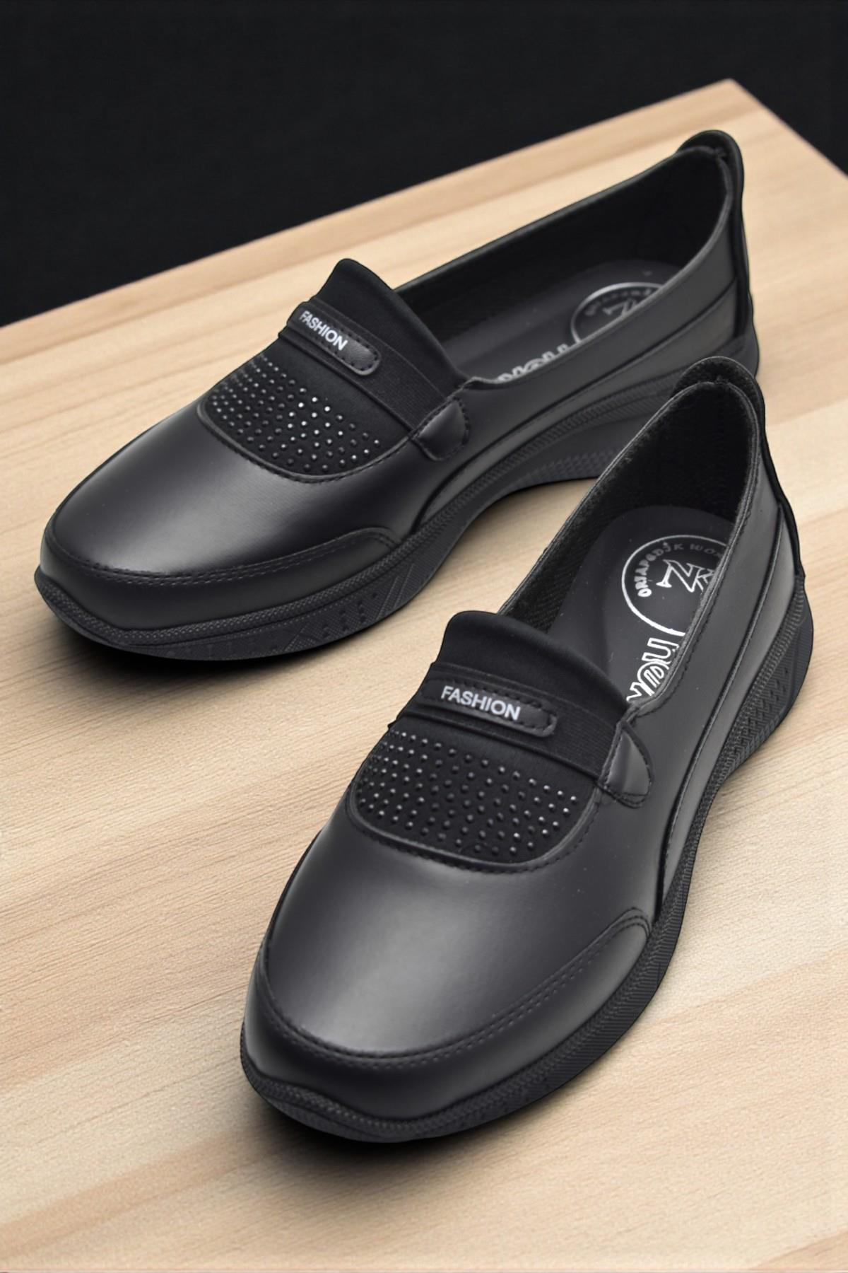 114 Ortopedik Taban Günlük Kadın Ayakkabı Babet Casual Günlük Ayakkabı - Görsel 3