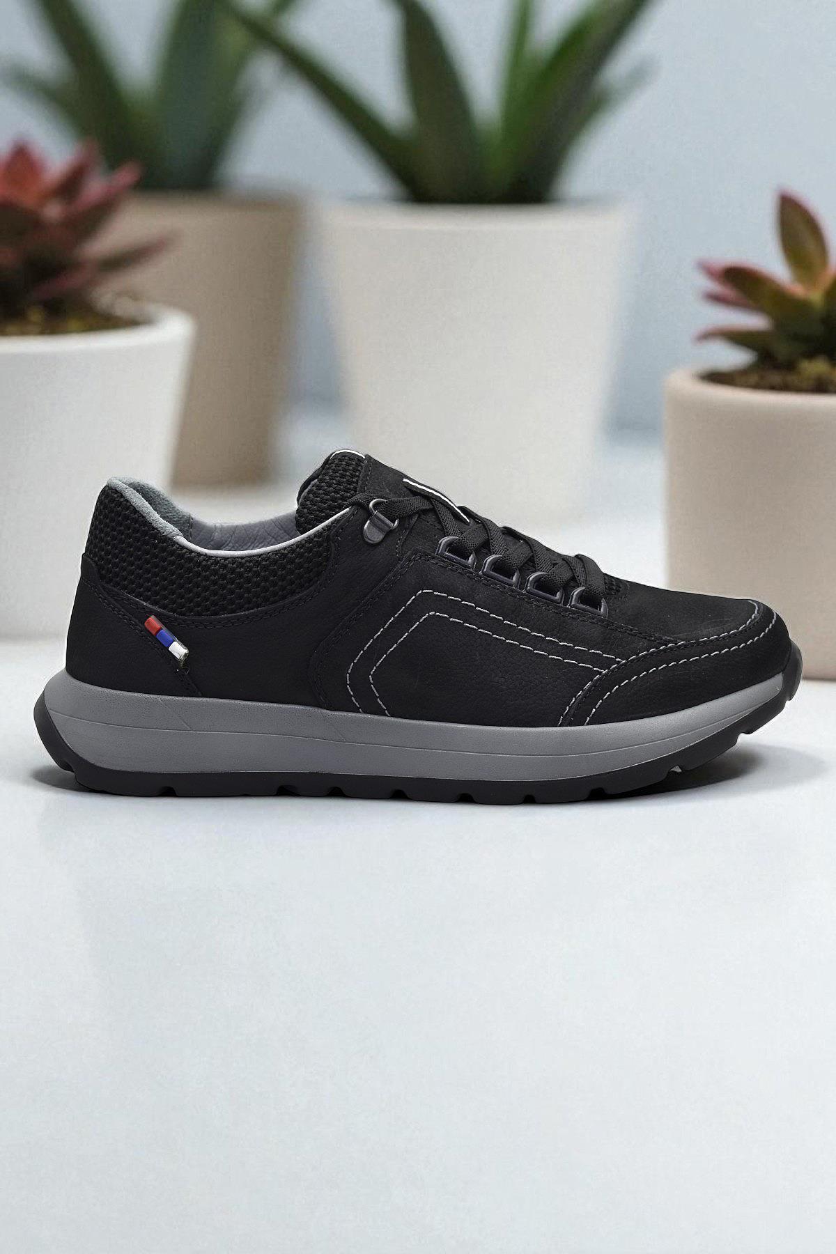 1640 Ortopedik Taban Hakiki Deri Erkek Ayakkabı Mevsimlik Kışlık Erkek Ayakkabı - Görsel 2