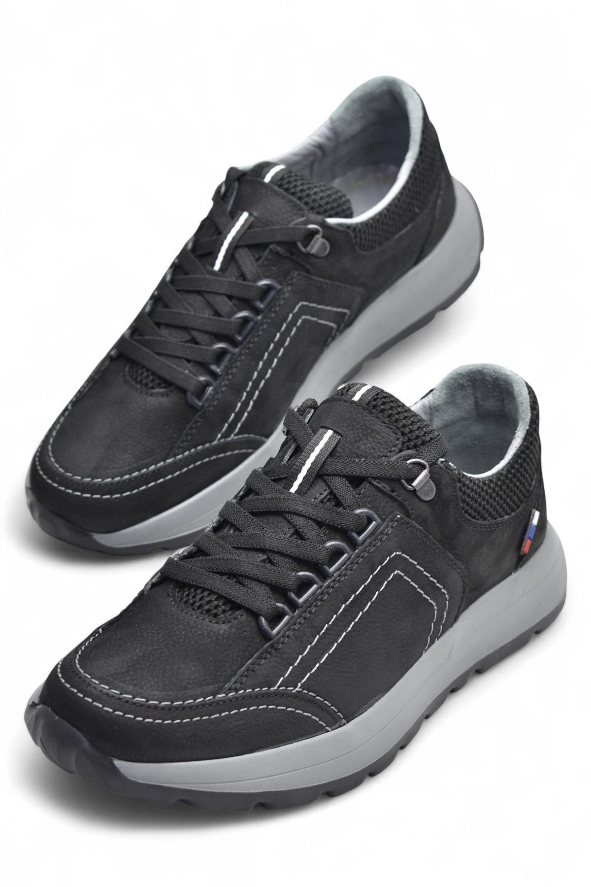 1640 Ortopedik Taban Hakiki Deri Erkek Ayakkabı Mevsimlik Kışlık Erkek Ayakkabı - Görsel 4