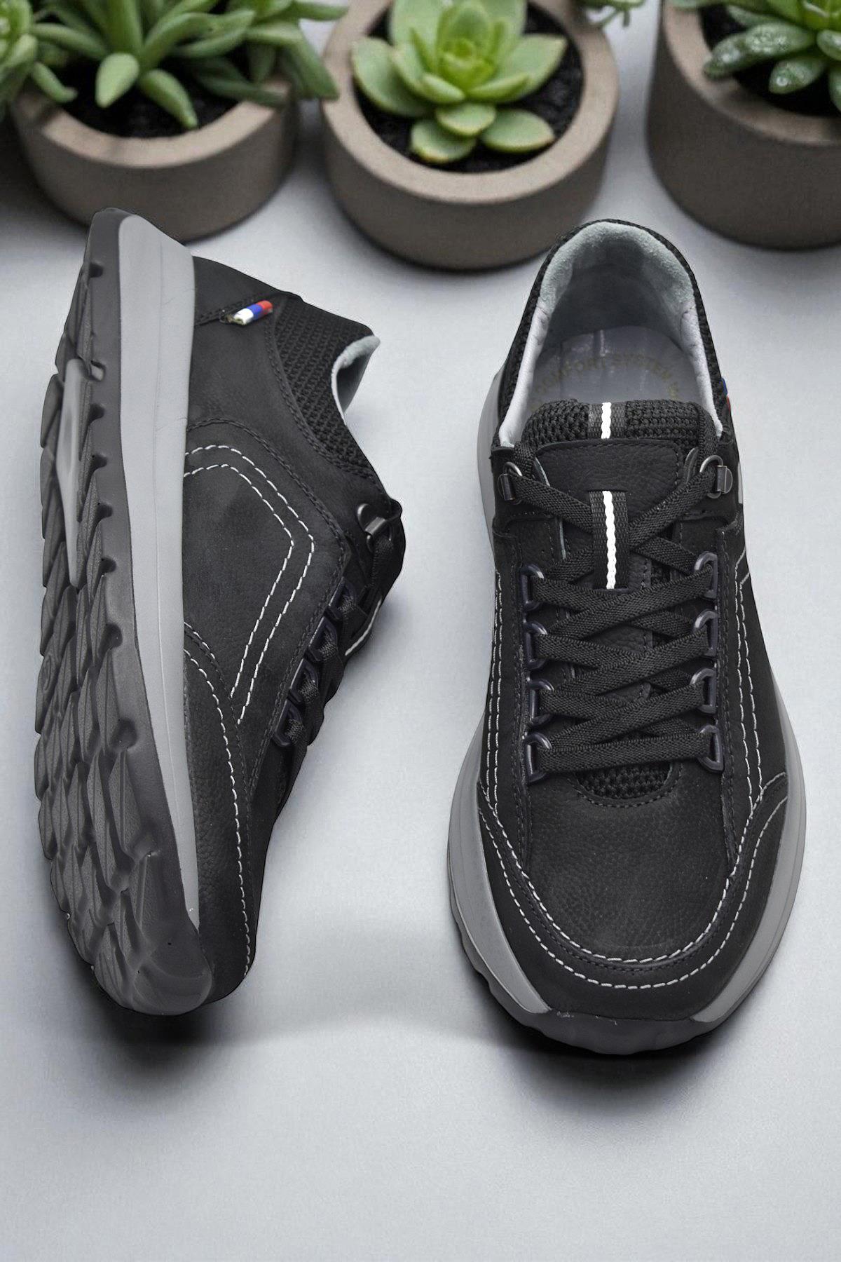 1640 Ortopedik Taban Hakiki Deri Erkek Ayakkabı Mevsimlik Kışlık Erkek Ayakkabı - Görsel 7