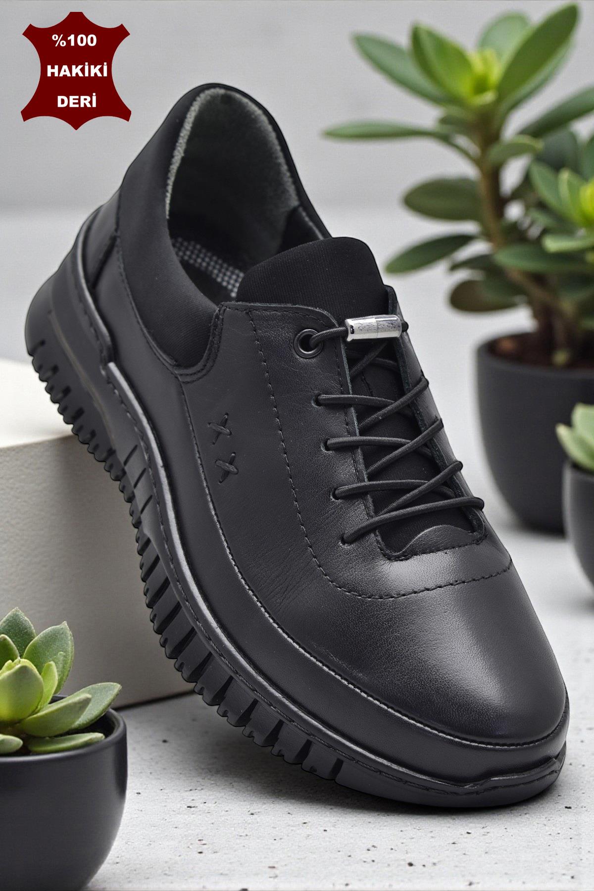 4219 Tam Ortopedik %100 Hakiki Deri Günlük Ayakkabı Kadın Ayakkabı Kaymaz Taban - Görsel 2