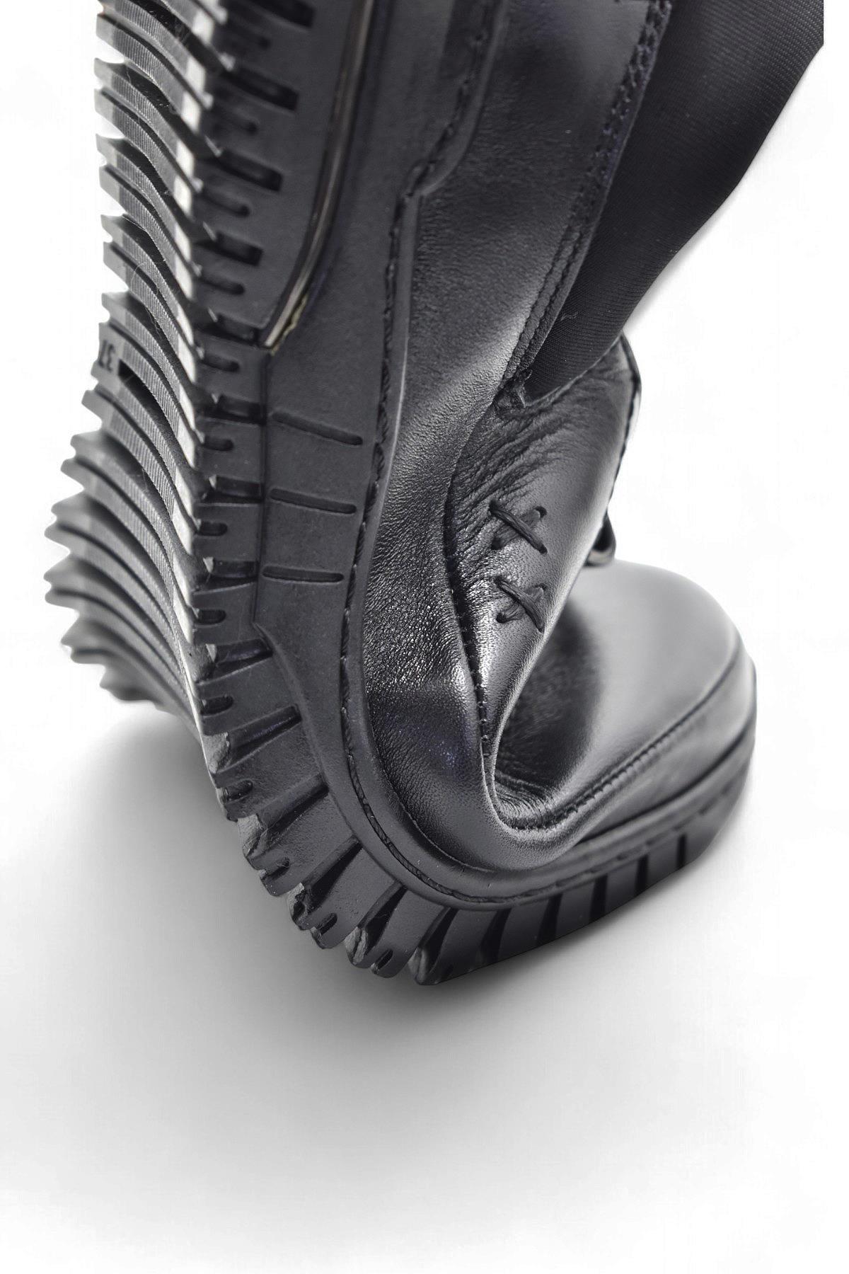 4219 Tam Ortopedik %100 Hakiki Deri Günlük Ayakkabı Kadın Ayakkabı Kaymaz Taban - Görsel 8