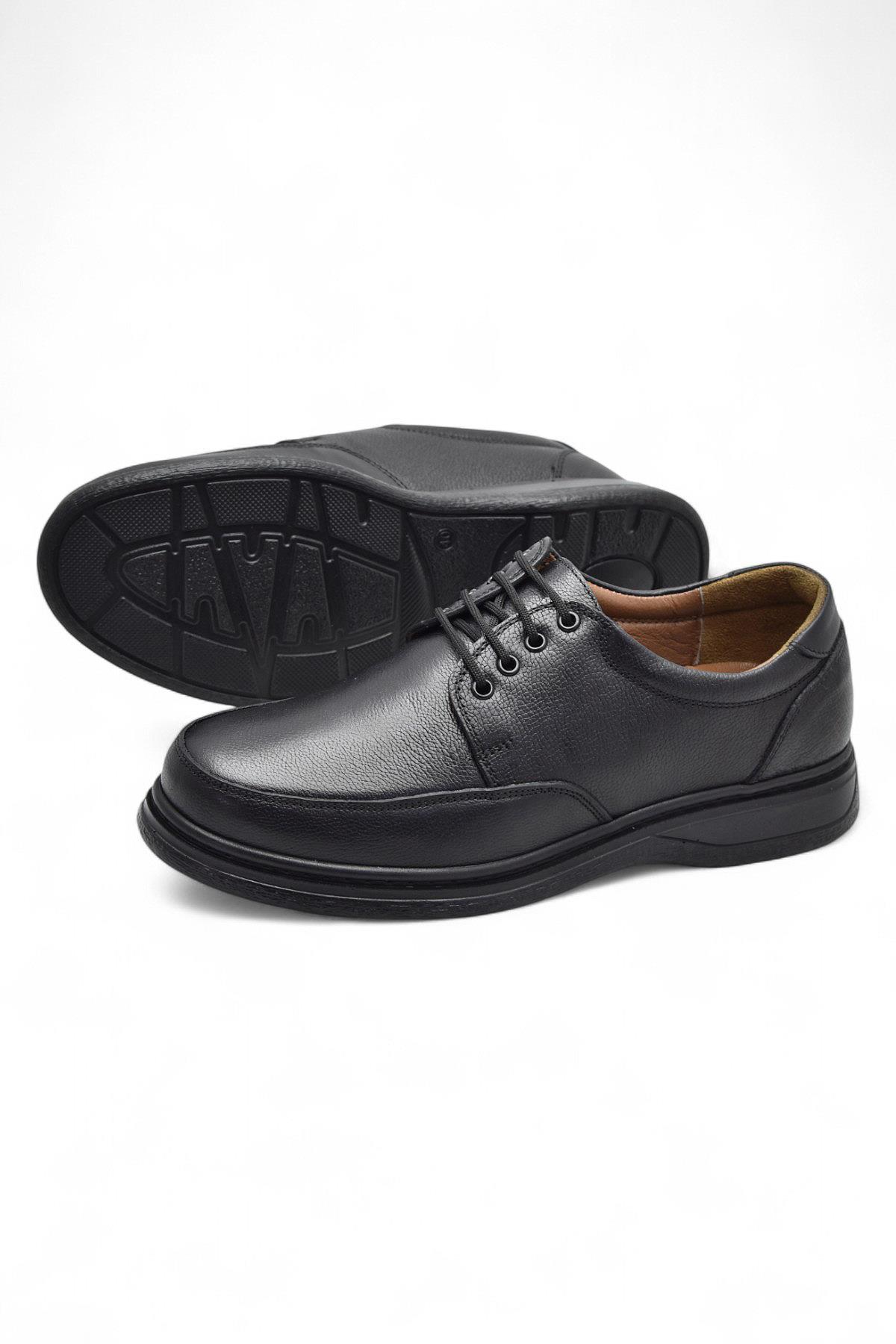 TAB430 Ortopedik Taban Hakiki Deri Erkek Ayakkabı Mevsimlik Baba Ayakkabısı - Görsel 4