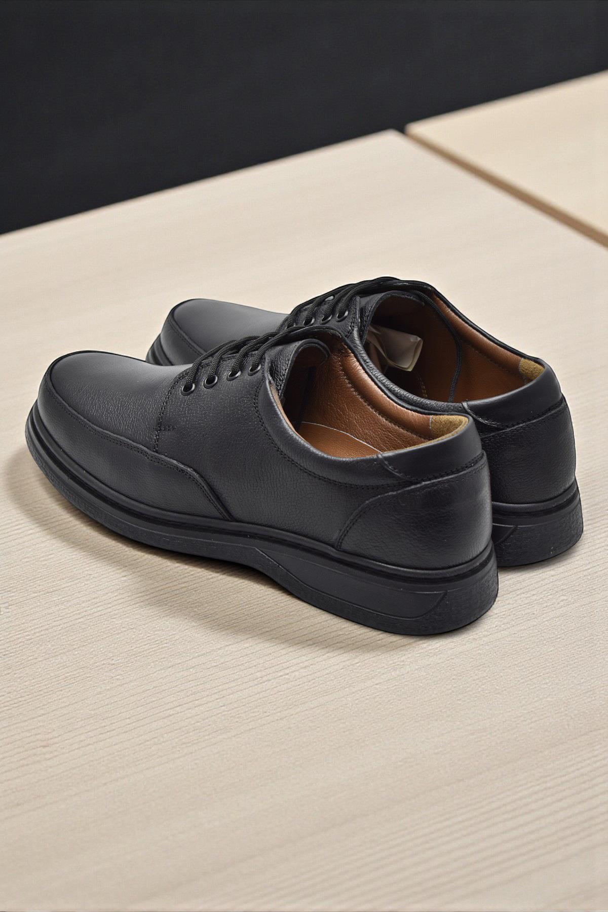 TAB430 Ortopedik Taban Hakiki Deri Erkek Ayakkabı Mevsimlik Baba Ayakkabısı - Görsel 5