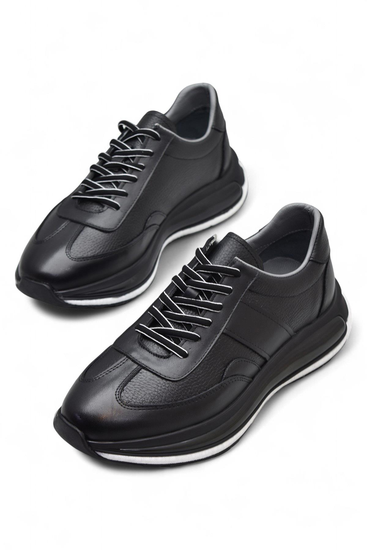 1217-1 Ortopedik Taban Hakiki Deri Günlük Erkek Ayakkabı Kauçuk Taban Casual Ayakkabı - Görsel 3