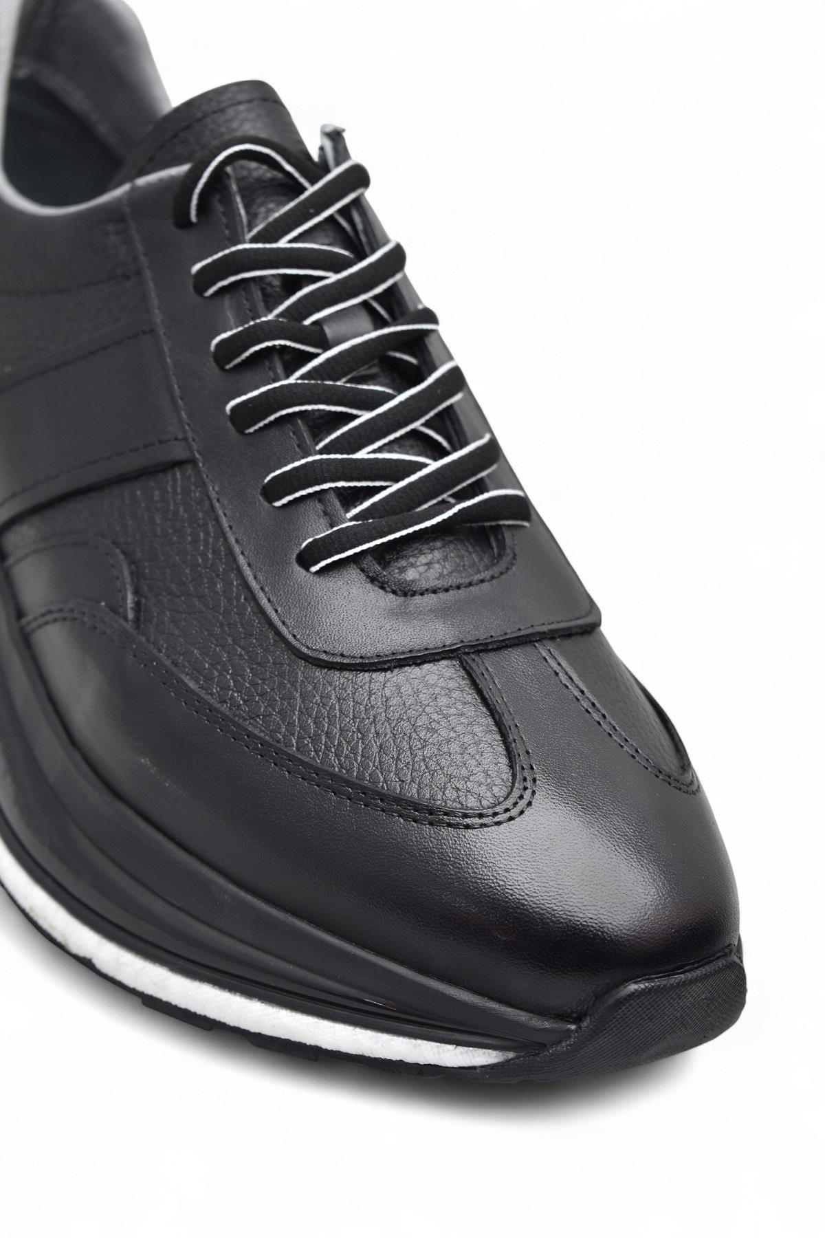 1217-1 Ortopedik Taban Hakiki Deri Günlük Erkek Ayakkabı Kauçuk Taban Casual Ayakkabı - Görsel 7