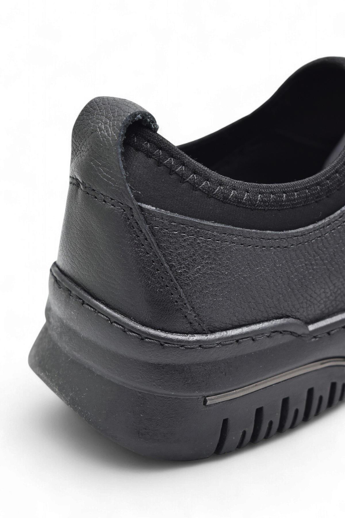 1988-1 Tam Ortopedik %100 Hakiki Deri Günlük Ayakkabı Kadın Ayakkabı Kaymaz Taban - Görsel 8