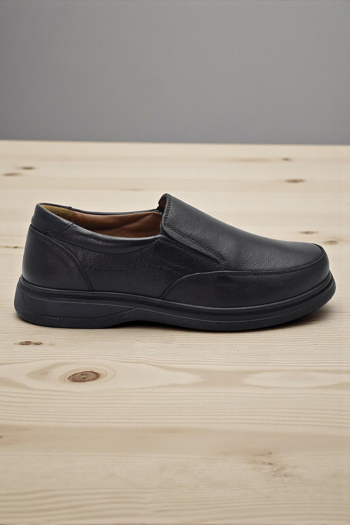 TAB430 Ortopedik Taban Hakiki Deri Erkek Ayakkabı Mevsimlik Baba Ayakkabısı - Görsel 2