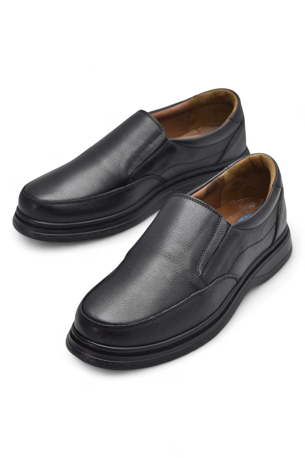TAB430 Ortopedik Taban Hakiki Deri Erkek Ayakkabı Mevsimlik Baba Ayakkabısı - Görsel 4