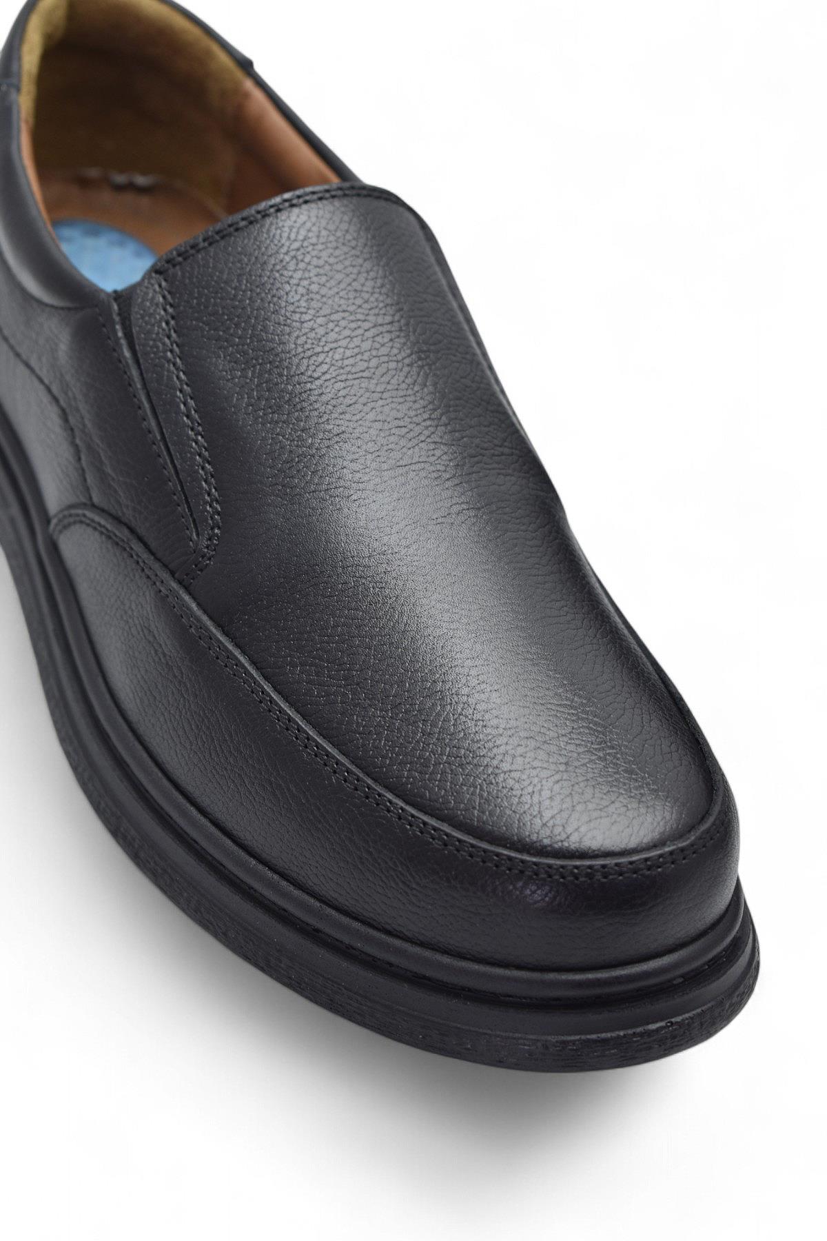 TAB430 Ortopedik Taban Hakiki Deri Erkek Ayakkabı Mevsimlik Baba Ayakkabısı - Görsel 8