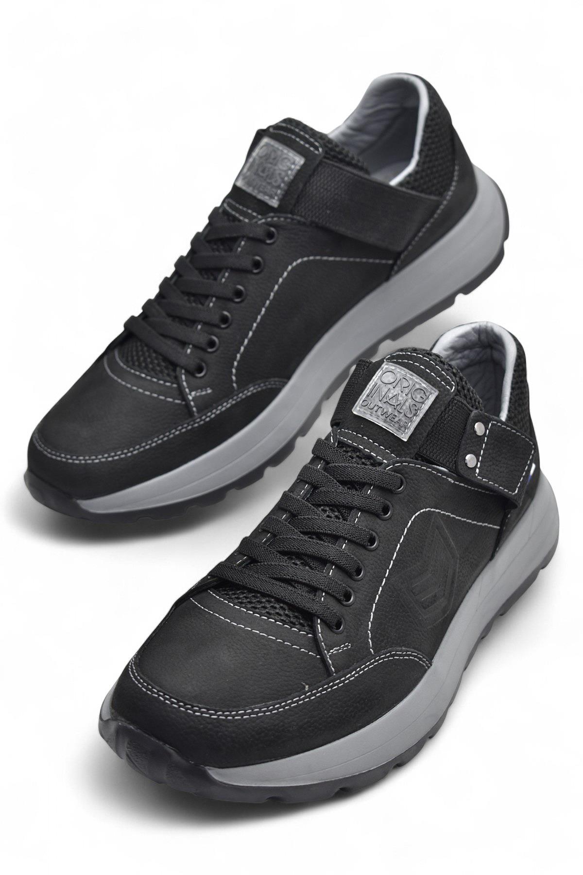 2055 Ortopedik Taban Hakiki Deri Erkek Ayakkabı Mevsimlik Kışlık Erkek Ayakkabı - Görsel 3