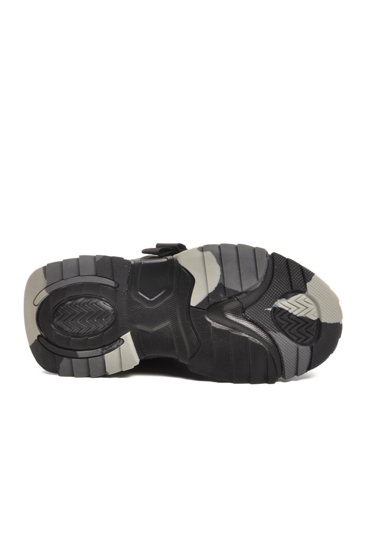2021 F Siyah-Füme-Gri Çocuk Spor Ayakkabı - Görsel 6