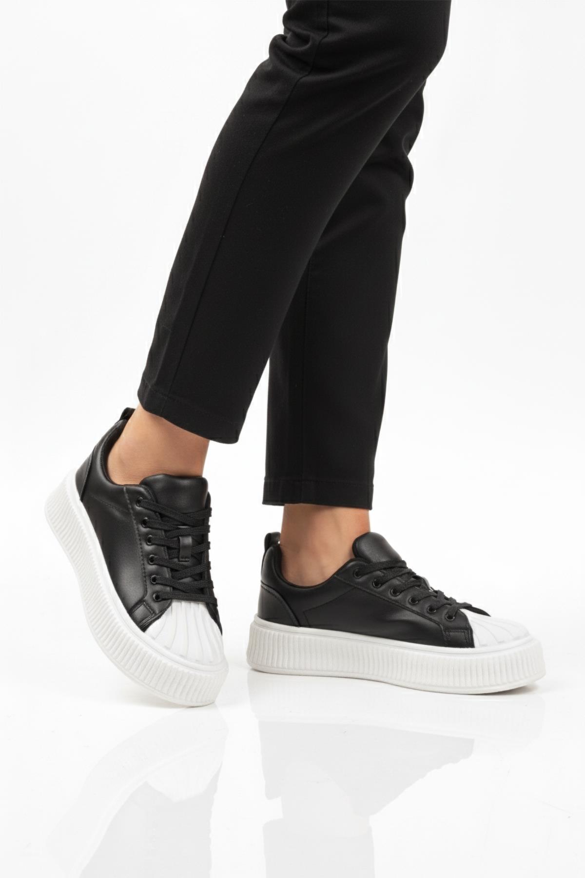 Ayk's Grov 410 G Siyah-Beyaz Mevsimlik Sneaker - Görsel 4