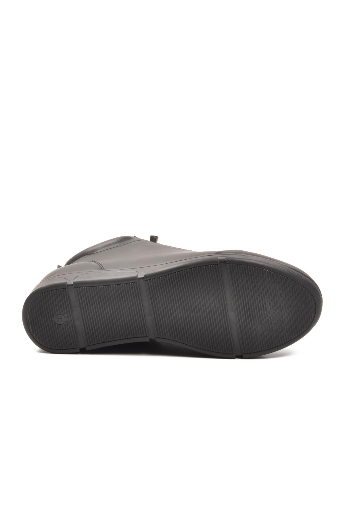 293112 Z Siyah Cilt Kadın Bot - Görsel 6