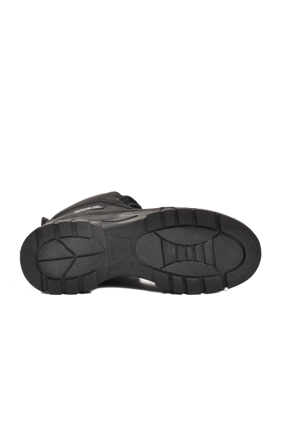 24090 Z Siyah Nubuk Kadın Bot - Görsel 6