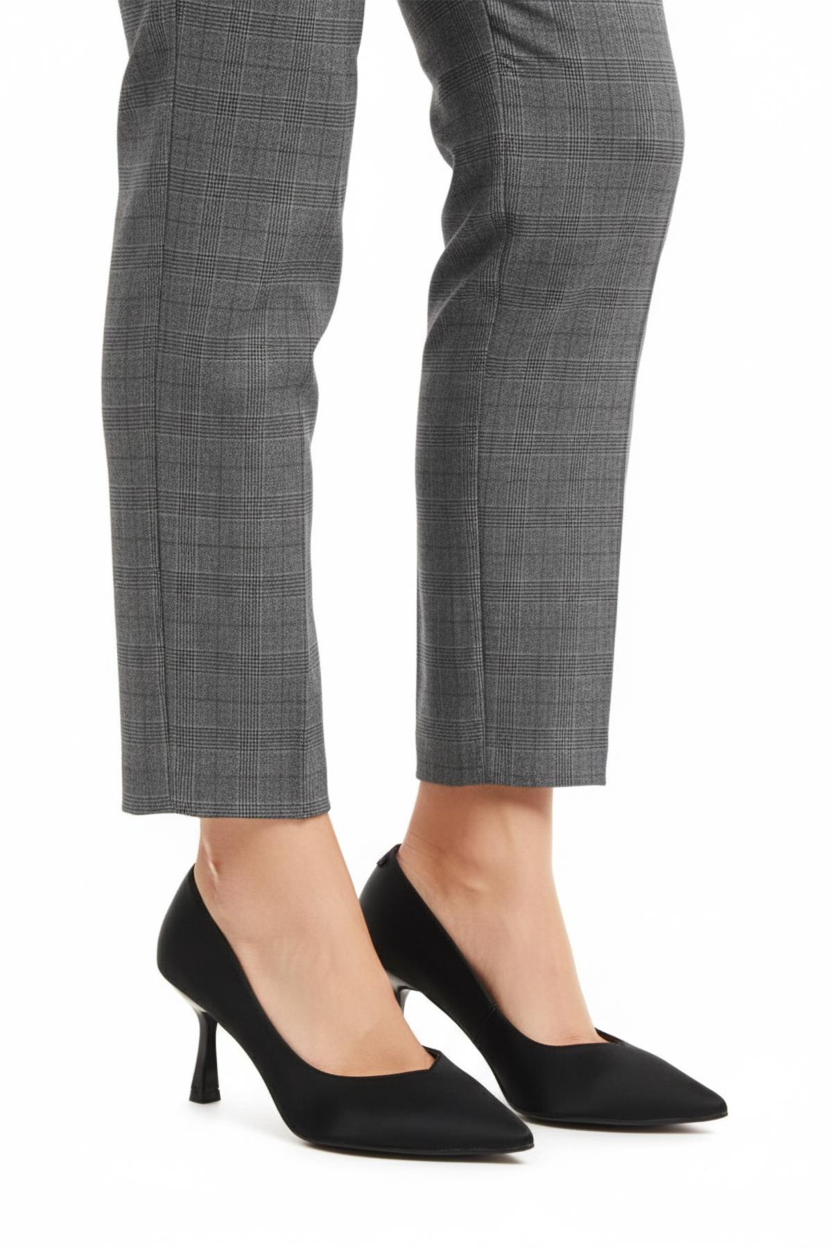 357190 Z Siyah Kadın Topuklu Ayakkabı - Görsel 4