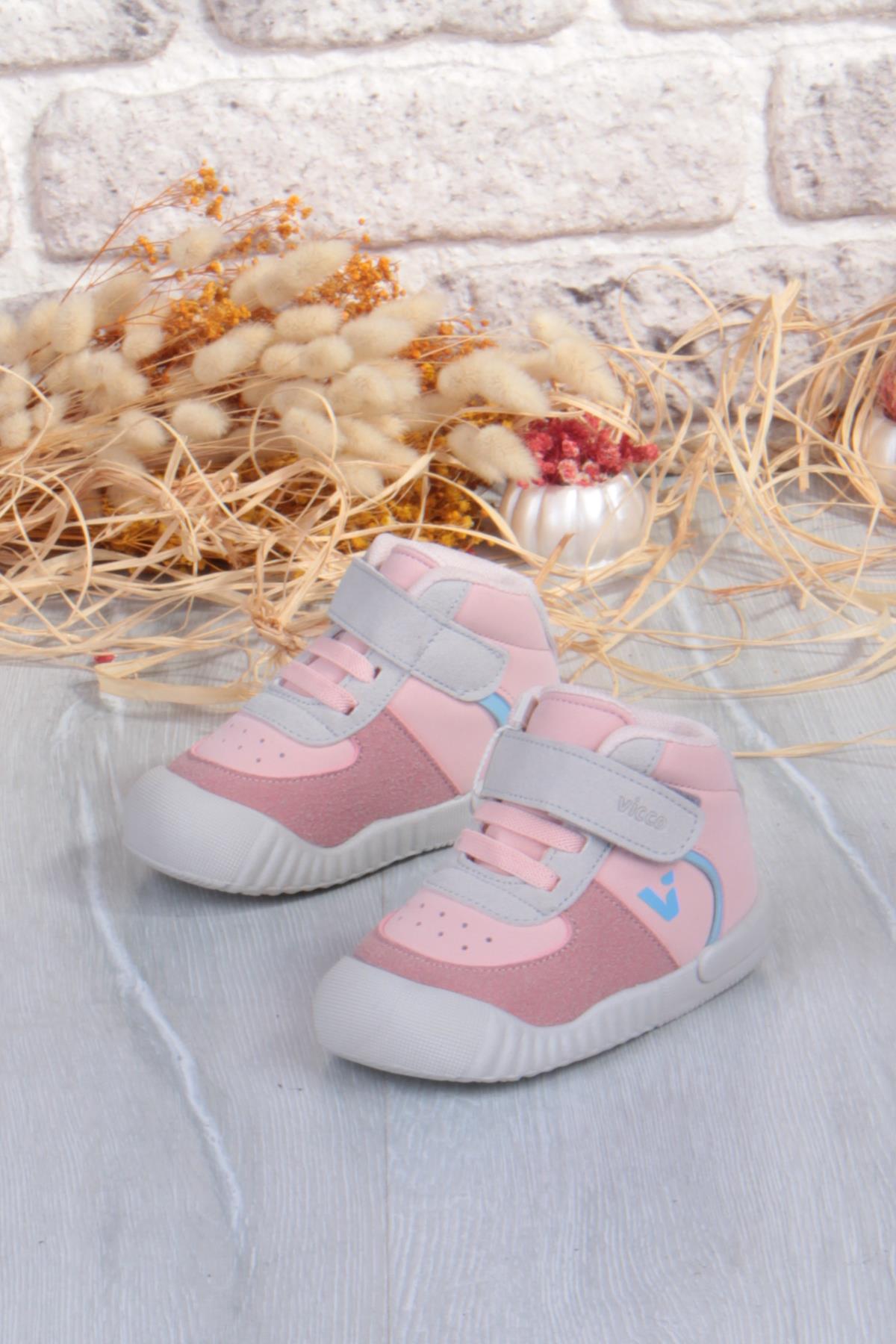 946.B25K.402 Soli Pudra Yumuşak Rahat Kız Çocuk Bot - Görsel 4