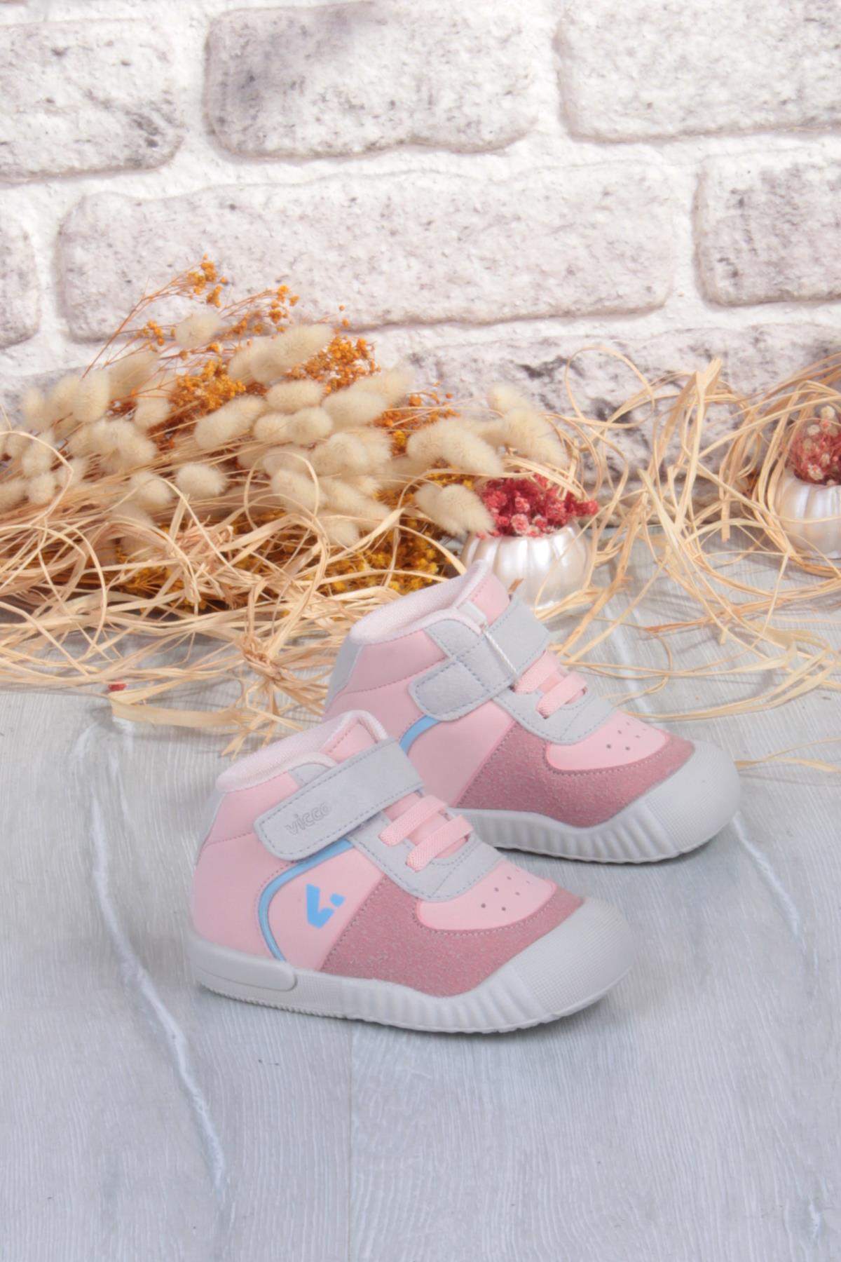 946.E25K.402 Soli Pudra Yumuşak Rahat İlk Adım Kız Çocuk Bot - Görsel 2