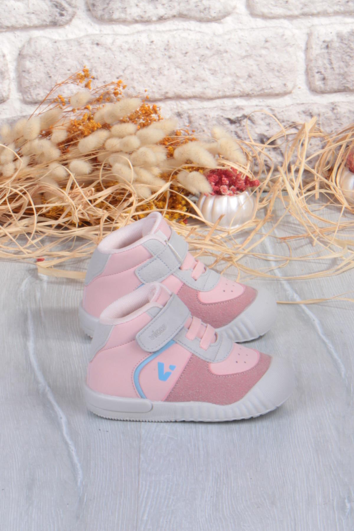 946.E25K.402 Soli Pudra Yumuşak Rahat İlk Adım Kız Çocuk Bot - Görsel 3