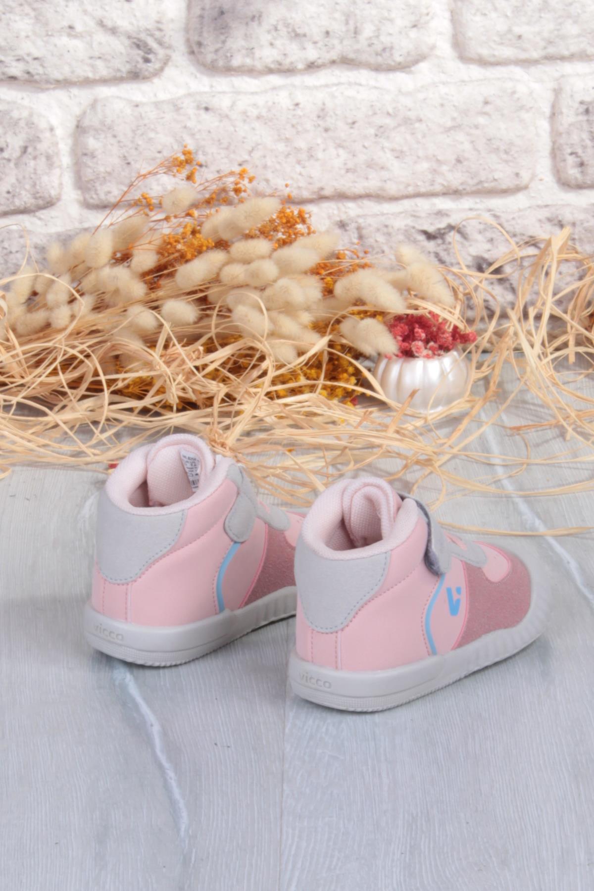 946.E25K.402 Soli Pudra Yumuşak Rahat İlk Adım Kız Çocuk Bot - Görsel 5