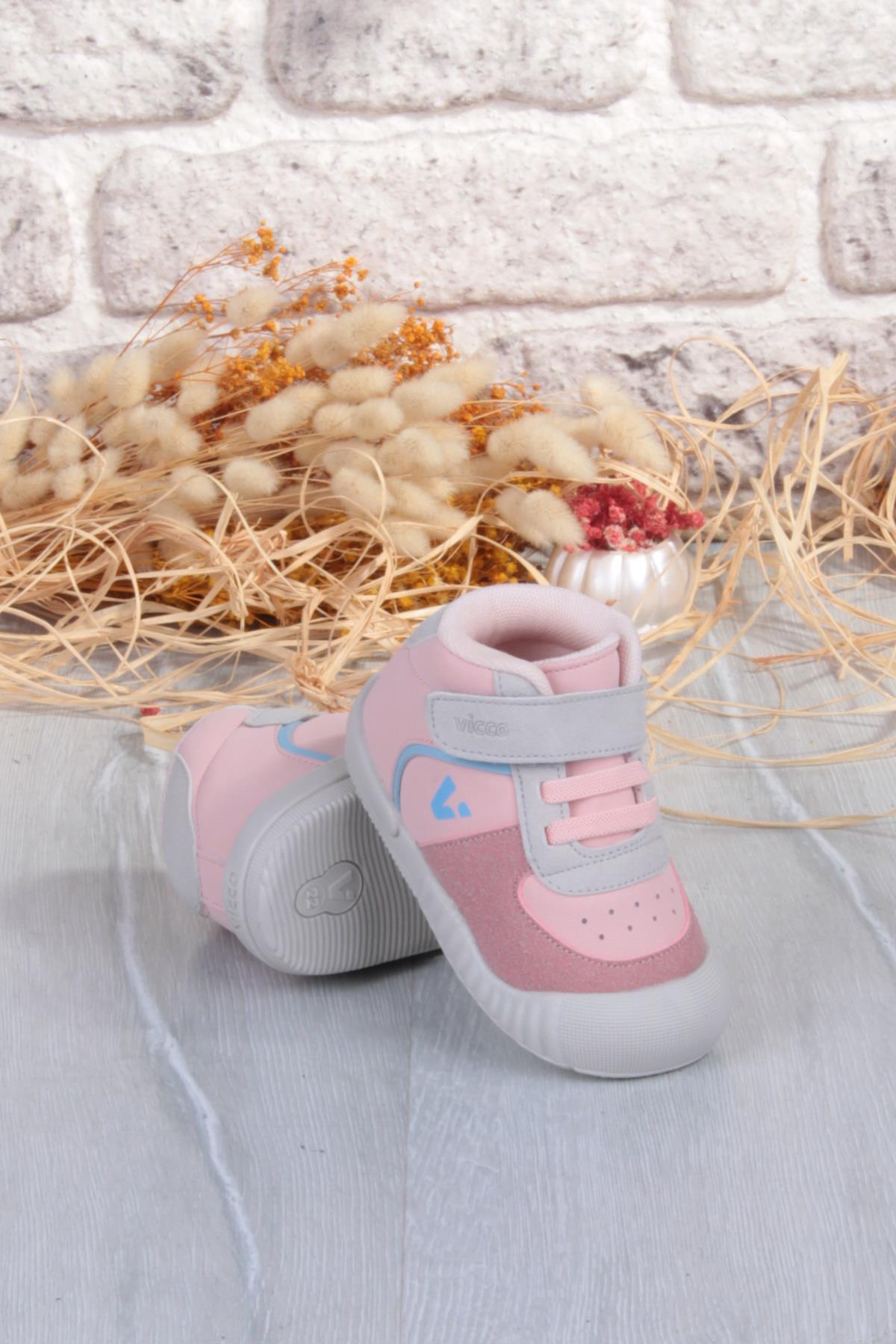 946.E25K.402 Soli Pudra Yumuşak Rahat İlk Adım Kız Çocuk Bot - Görsel 6