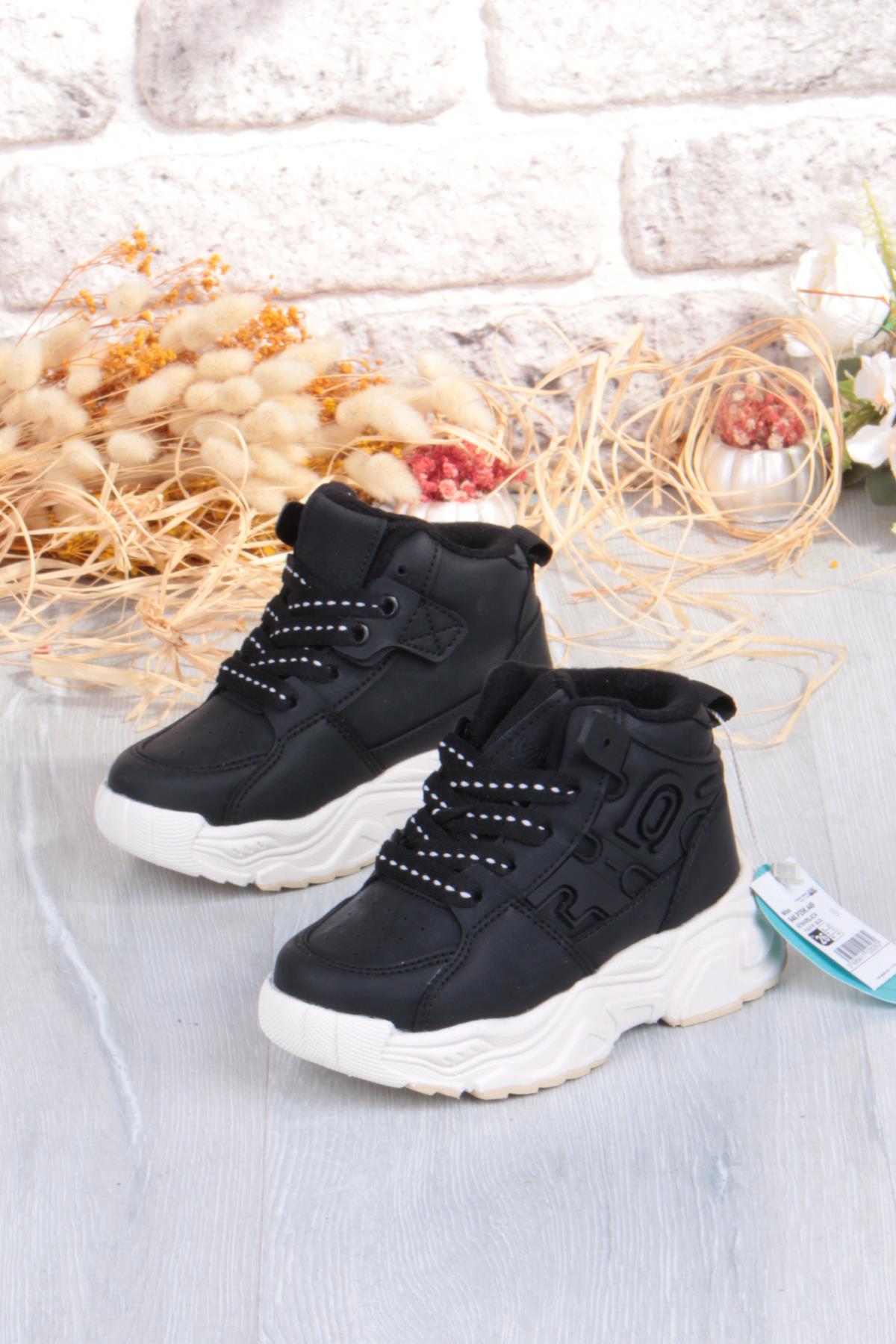 946.F25K.449 Milas Siyah Rahat Hafif Çocuk Bot - Görsel 4