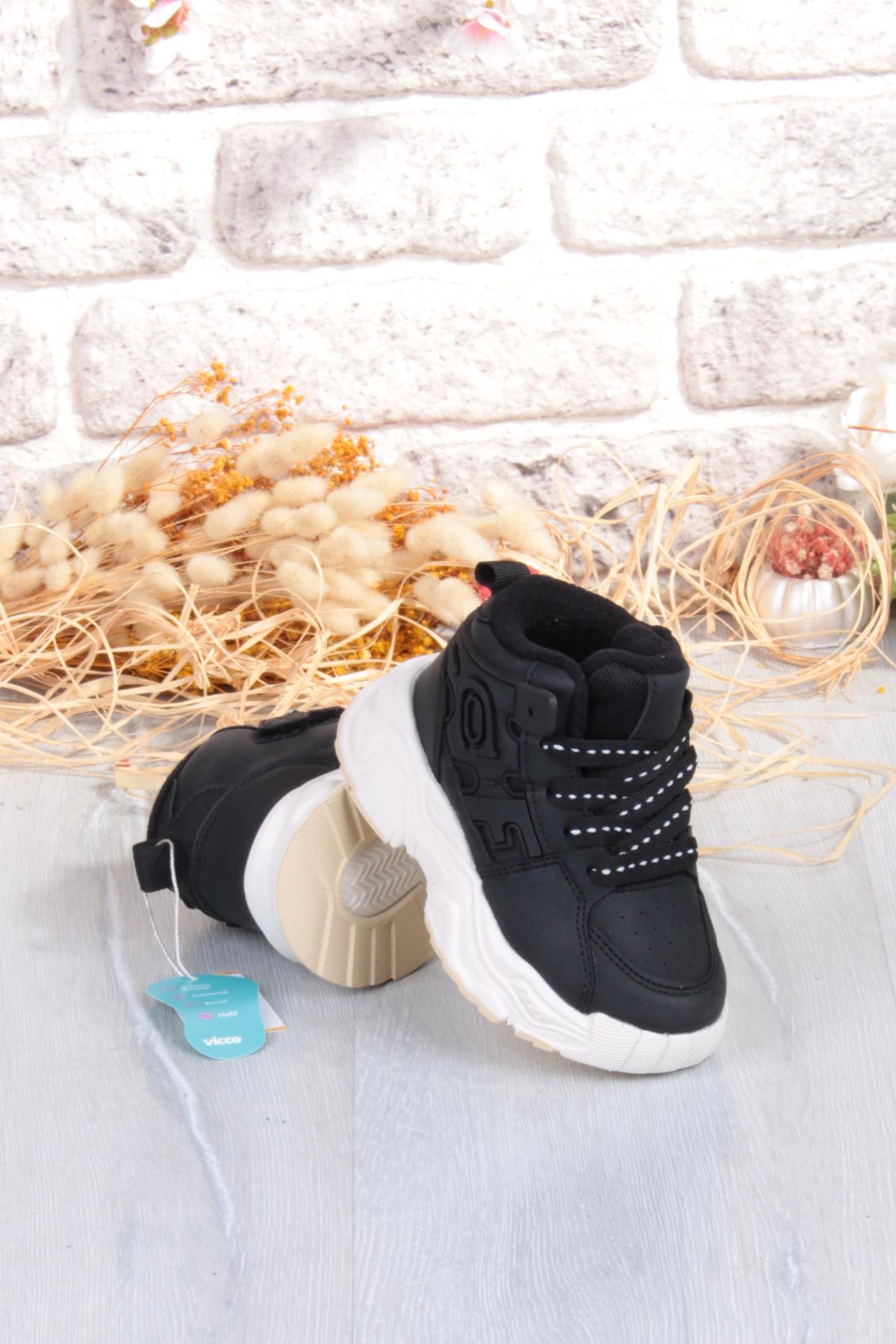 946.F25K.449 Milas Siyah Rahat Hafif Çocuk Bot - Görsel 6